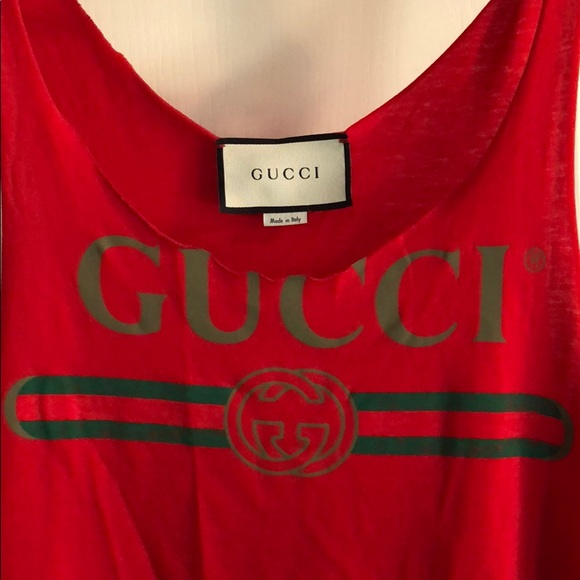Gucci Red Tank Top